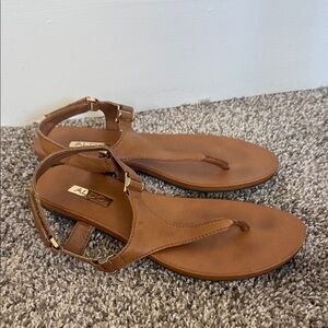 Aldo Women's Brown Leather Sandals